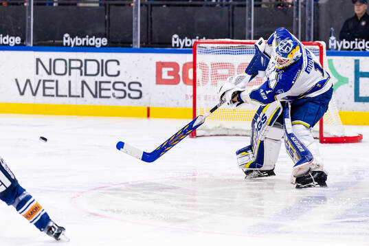 Leksands målvakt Marcus Gidlöf