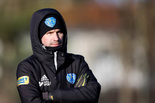 Falkenbergs tränare Christoffer Andersson