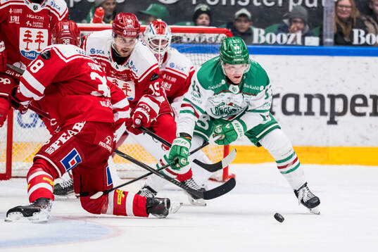 Timrås Marcus Westfält och Rögles Karson Kuhlman