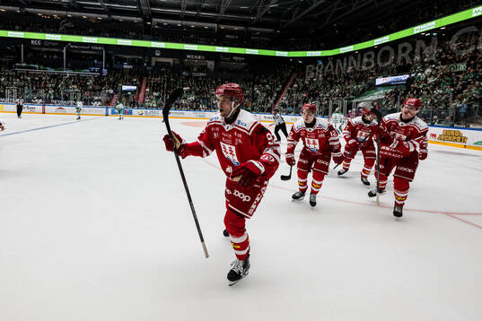 Timrås Anton Lundmark jublar
