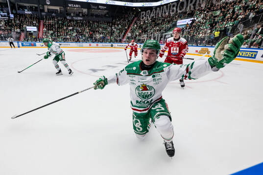 Rögles Felix Nilsson reagerar