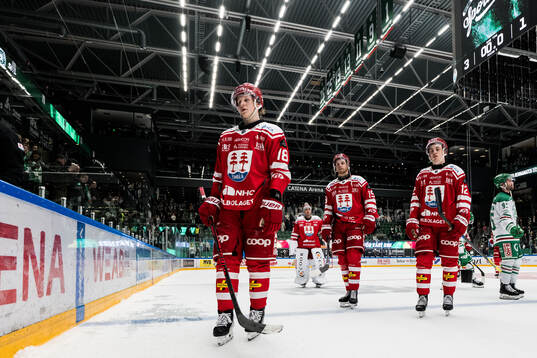Timrås Eddie Genborg, Marcus Westfält och Linus Eriksson