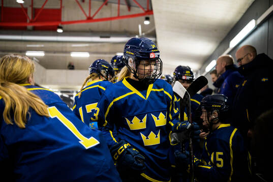 Mira Hallin of Sweden in a women's international friendly