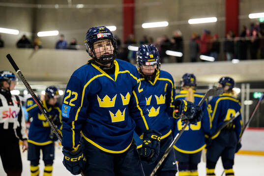 Hanna Thuvik of Sweden in a women's international friendly