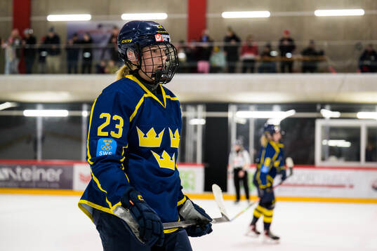 Thea Johansson of Sweden looks dejected in a women's