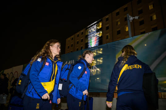 Emma Söderberg and Linnéa Andersson of the Swedish