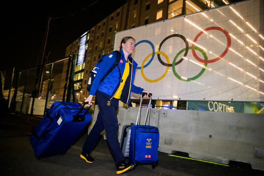 Sara Hjalmarsson of the Swedish women's national ice hockey