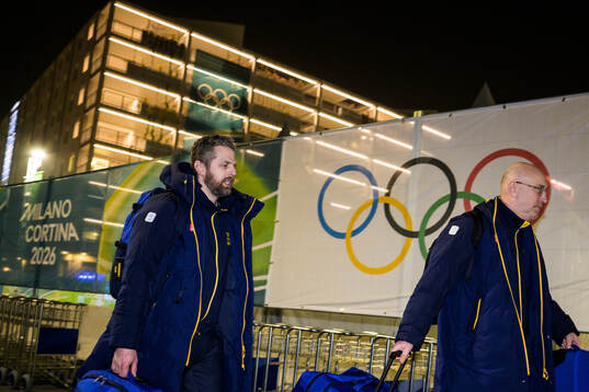 Head coach Ulf Lundberg of the Swedish women's national ice