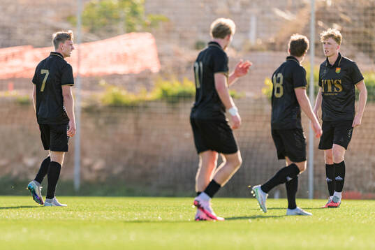 Joackim Fagerjord of GAIS celebrates 1-0