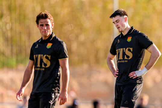 Samuel Salter of GAIS looks dejected