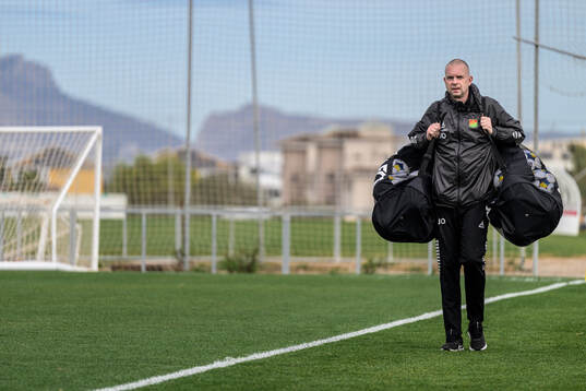 Equipment manager Joakim Olsson of GAIS