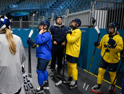 Head coach Ulf Lundberg of Sweden