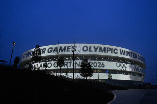 Exterior of the Milano Santagiulia Ice Hockey Arena