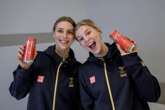 Ida Karlsson and Thea Johansson of the Swedish national