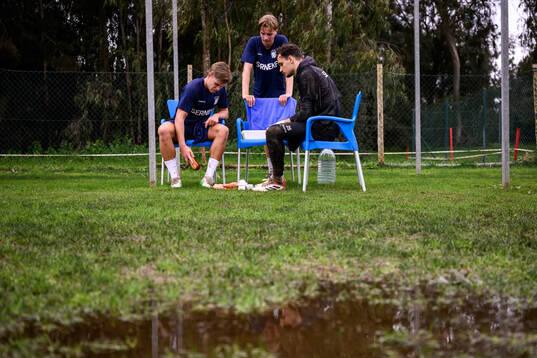 IFK Göteborgs Felix Eriksson, Oliver Månsson och målvakt