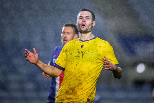 Jacob Bergström of Mjällby looks dejected