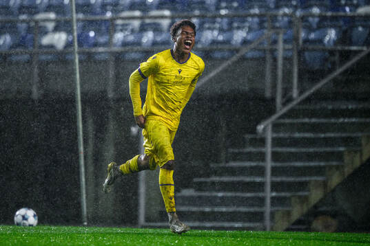 Zebedee Kennedy of Mjällby celebrates