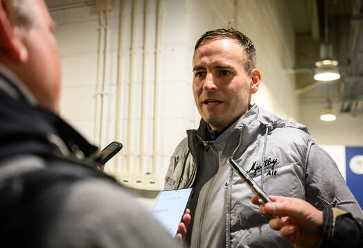 Coach Karl Marius Aksum of Mjällby