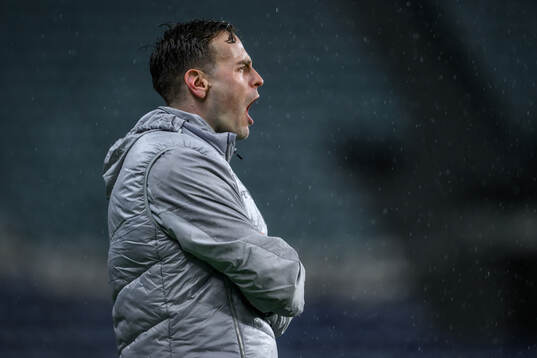coach Karl Marius Aksum of Mjällby