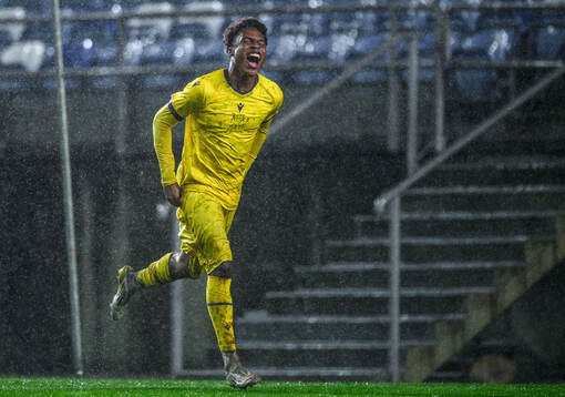 Zebedee Kennedy of Mjällby celebrates
