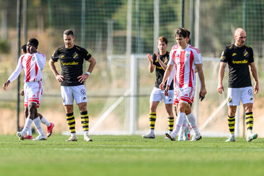 Dino Besirovic and Amel Mujanic of AIK looks dejected