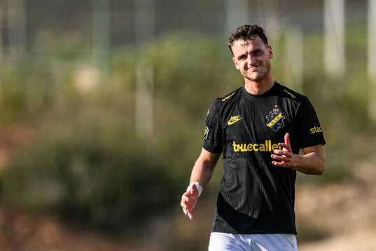 Áron Csongvai of AIK looks dejected