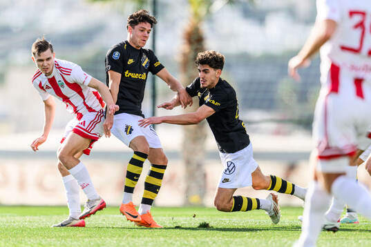 Johan Hove and Taha Ayari of AIK