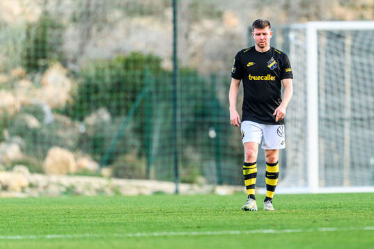 Mads Døhr Thychosen of AIK looks dejected