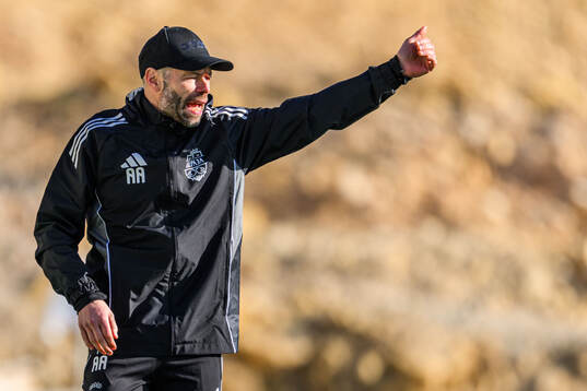 Coach Andreas Alm of Liepaja