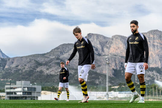 Yannick Geiger and Ahmad Faqa of AIK