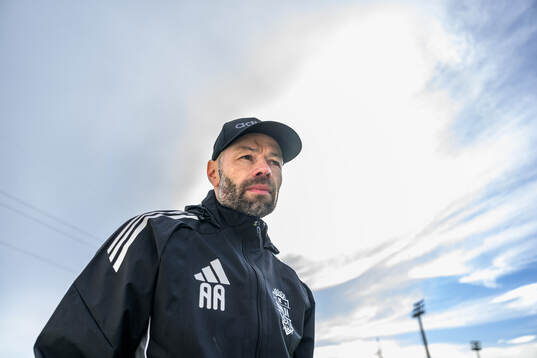 Coach Andreas Alm of Liepaja