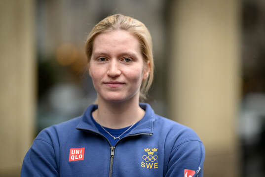 Hilda Svensson poses for a portrait at a press meet with