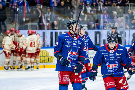 Oskarshamns Hampus Karlsson och Ludvig Östman deppar