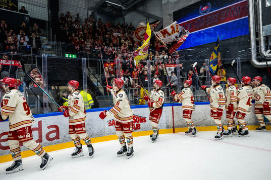 Kalmars spelare jublar