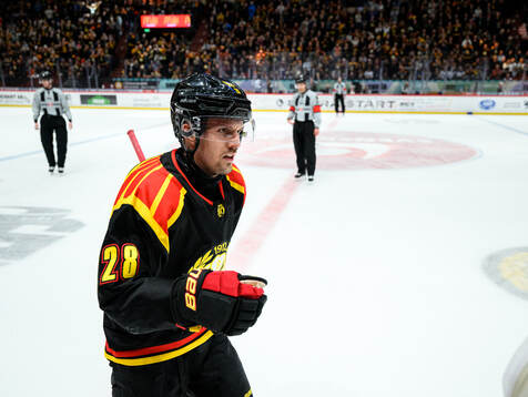 Brynäs Johannes Kinnvall jublar