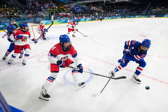 Daniela Pejsova Czech Republic and Hannah Bilka of USA in