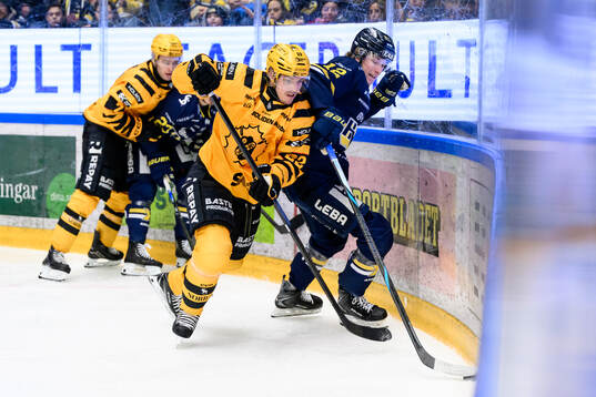 Skellefteås Jonathan Johnson och HV71s Wille Magnertoft