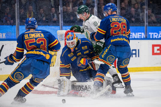 Djurgårdens målvakt Magnus Hellberg och Färjestads Jack
