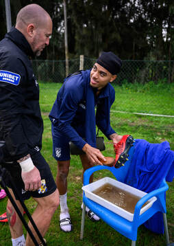 IFK Göteborgs målvaktstränare Lee Baxter och Sebastian