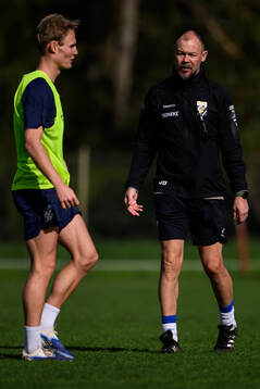 IFK Göteborgs Max Fenger och assisterande tränare Joachim