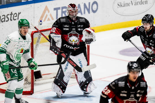 Malmö Redhawks målvakt Oskar Blomgren