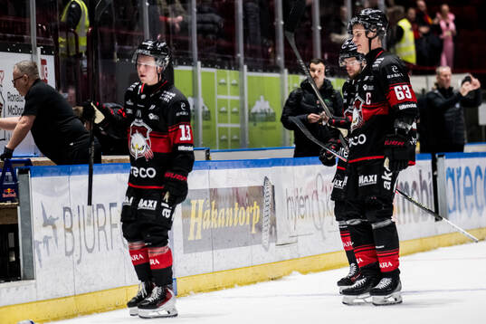 Malmö Redhawks Petter Vesterheim och Fredrik Händemark