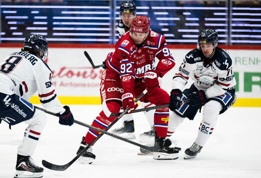 Timrås Anton Lundmark och Linköpings Eskild Bakke Olsen