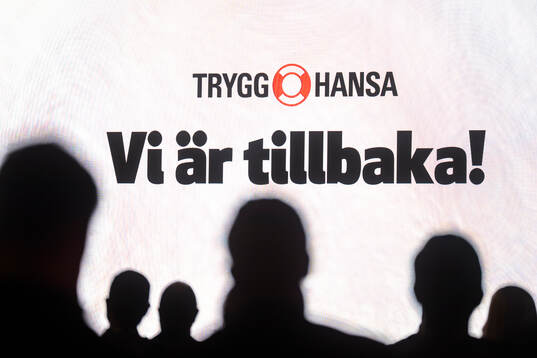 Trygghansa-logga och texten Vi är tillbaka
