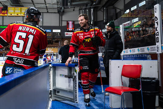 Luleås Oscar Engsund och Frederic Allard