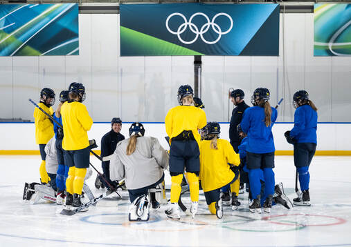 Bläddra bland fler bilder av 2026 Winter Olympics, Day 0, Women's Ice Hockey, Sweden, Practice