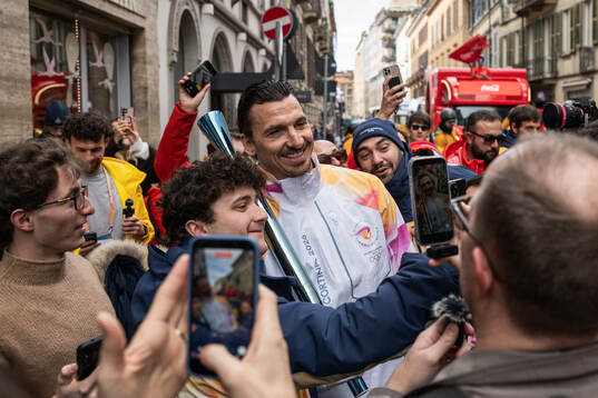 Former football player Zlatan Ibrahimovic of Sweden