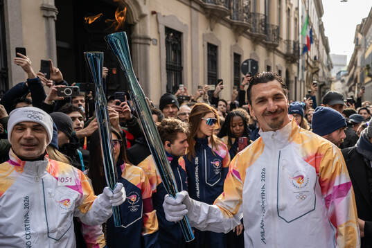 Former football player Zlatan Ibrahimovic of Sweden