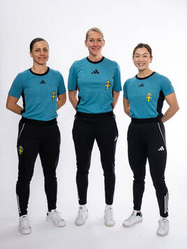 Domare Almira Spahic, Tess Olofsson och Tilde Hedberg