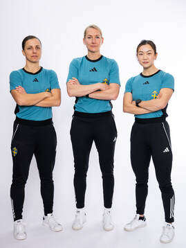 Domare Almira Spahic, Tess Olofsson och Tilde Hedberg